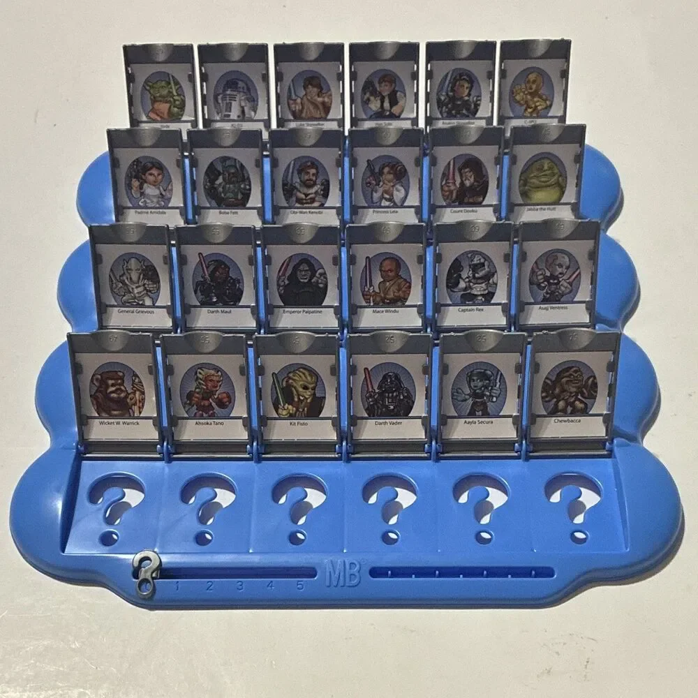 2008 Star Wars Guess Who Board Game Milton Bradley w Box Instructions